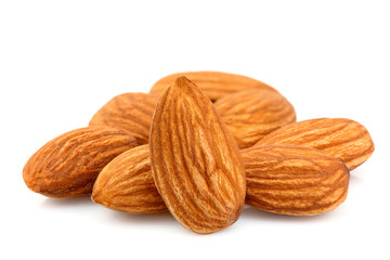 Almond nut isolated close-up.