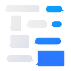 Smart Phone chatting sms template bubbles. Chating flat bubble illustration. Communication concept