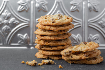 Caramel Chocolate Cookie Stack