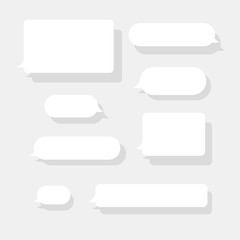 Smart Phone chatting sms template bubbles.