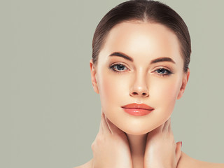 Fototapeta premium Beauty woman healthy skin face 