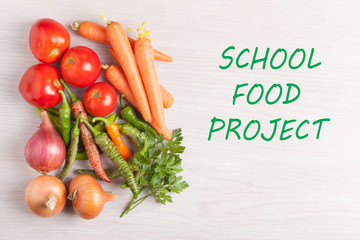 Obraz na płótnie Canvas School Food Project