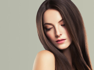 Obraz na płótnie Canvas Beautiful hair woman healthy skin beauty concept