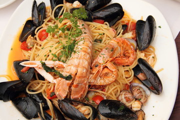 Spagetti mit Meeresfrüchte © maho