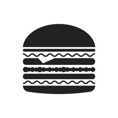 Hamburger vector. Icon for web and mobile application. Flat design style.