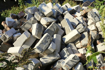 Pile of bricks