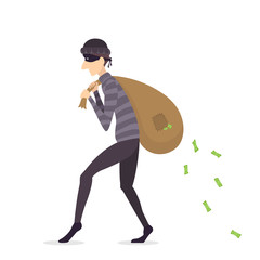 Thief with a Bag of Money