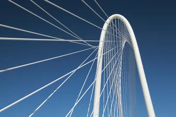 Foto auf Alu-Dibond Dallas moderne Brückendrähte © Steve Salis Media