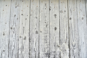 mur en bois - Le bois est blanchi par une vieille peinture - texture