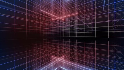 line rotating background 4K - Powered by Adobe