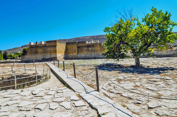 Knossos palace on a Crete island in Greece