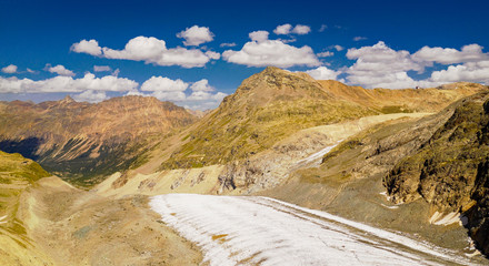 Svizzera - Engadina - Ghiacciaio del Morteratsch - vista aerea (settembre 2019) 