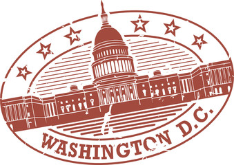Washington DC Stamp Grunge