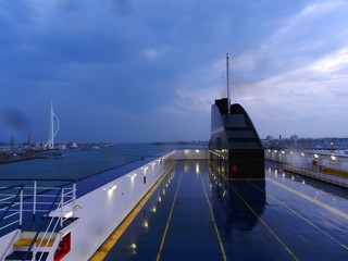 A Portsmouth au cr&eacute;puscule