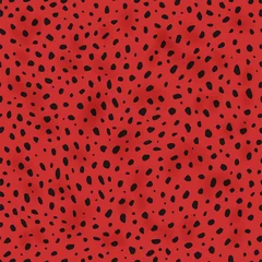 Tuinposter Rood Cheetah naadloze patroon. Vector dierenprint.