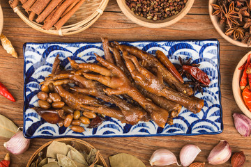 halogen chicken leg，Spiced chicken feet