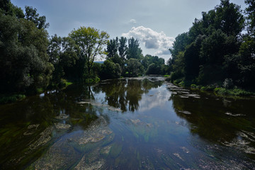 Donau nahe des Ursprungs bei Donaueschingen