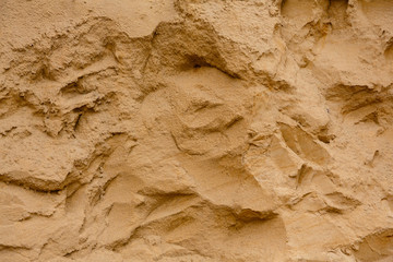 sand wall texture in a sand pit
