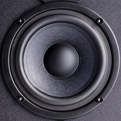 Audio speaker close-up