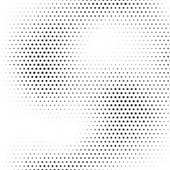 Abstract halftone wave dotted background.