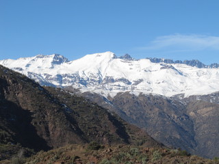 Pochoco mountain with views from other andes mountain and nature