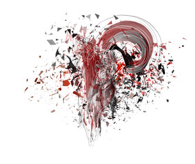 Vector abstract chaotic background.