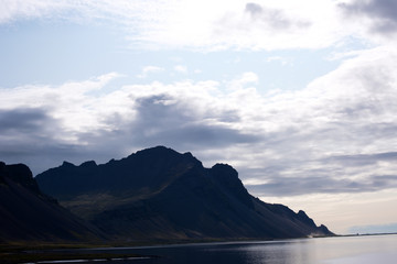 Fototapeta premium ICELAND : Djupivogur is a small town and harbor in the eastern fjords, Iceland, Europe.