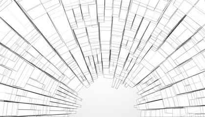 vector geometric background. abstract square shapes and bends