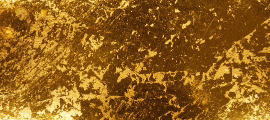 Gold painted wood texture