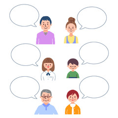 ３世代家族４　フキダシ