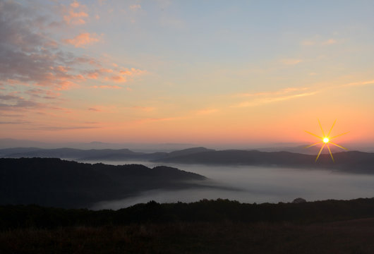 morning fog in the valleys
