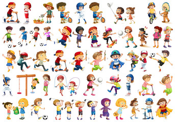 set of different people