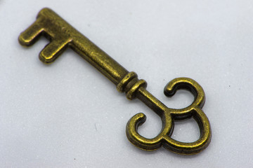 The old golden key of some lock