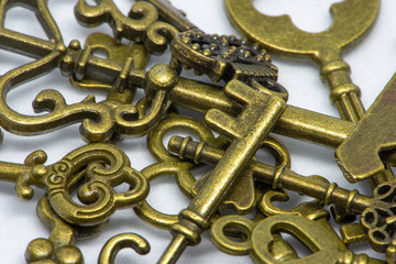 The old golden key of some lock