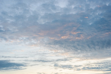 background of sunset clouds on heaven