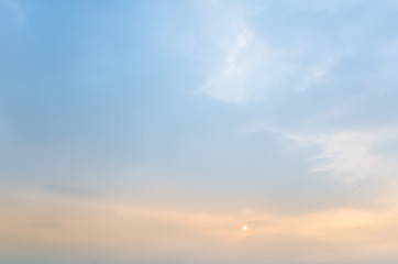 Obraz premium sunset cloudy background