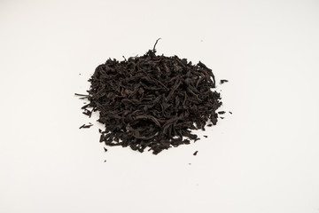 Classic puer tea on a white background