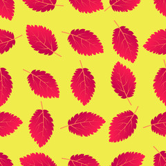 Autumn seamless background with maple  leaves