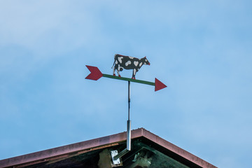 Windmesser in Form einer Kuh
