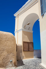 Typical alleys of the beautiful cities of Santorini Island