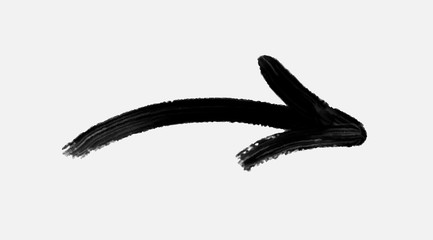 Arrow vector hand drawn paint