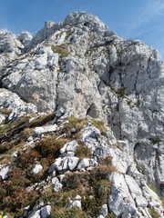 autumn hiking and mountaineeting in brandenburger alpen in austria