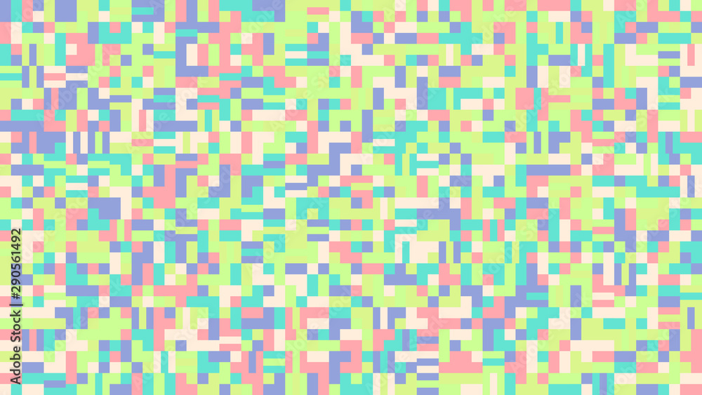 Poster random mosaic tile pattern desktop background - colorful abstract polygonal vector graphic design fo