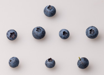 Study of individual Blueberrys against white