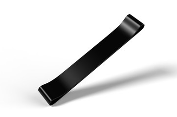 Fitness Resistance  Exercise Loop Band for Branding. 3d render illustration.
