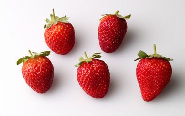 Study of Strawberrys against white