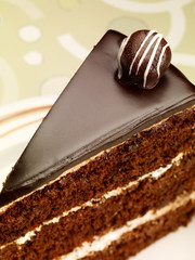 Slice of velvet Chocolate Cake