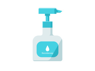 ハンドソープのシンプルなイラスト