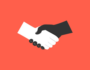 Handshake of business partners.Vector illustration.