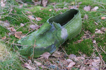 Obraz premium Pollution dans la nature, déchets, plastique.